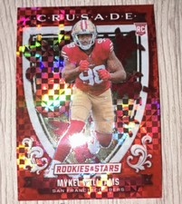 2025 Panini Rookies & Stars Crusade Red Plaid Mykel Williams 49ers Rookie #25
