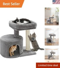 Easily Assembled Cat Tower for Small Spaces - Vertical Play and Relaxation