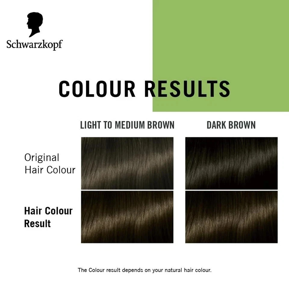 Schwarzkopf Simply Color Permanent Hair Color 0% Ammonia & Silicone Medium Brown