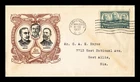 US COVER NAVY HEROES SAMPSON DEWEY SCHLEY FDC SCOTT 793 LINPRINT CACHET