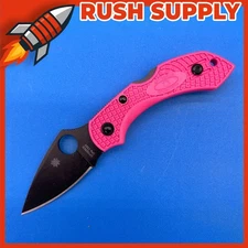 New Spyderco Dragonfly 2 Lockback Pink Black S30V Stainless - C28FPPNS30VBK2