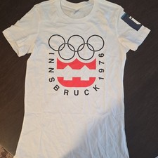Bella+Canvas Innsbruck 1976 Olympics Austria T-Shirt White Airlume Jersey