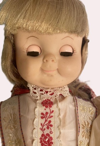 Effanbee F&B 15" Vtg Gumdrop Doll 1960s Russian Folk Set Orig Tag Sequin Bonnet - Picture 15 of 15