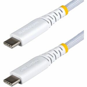 Startech 2M Weiß USB-C Ladekabel 60W PD/Rugged USB 2.0 Ladegerät Co
