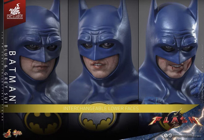 NEW Hot Toys MMS834 The Flash 1/6 Batman Blue & Grey Suit Action
