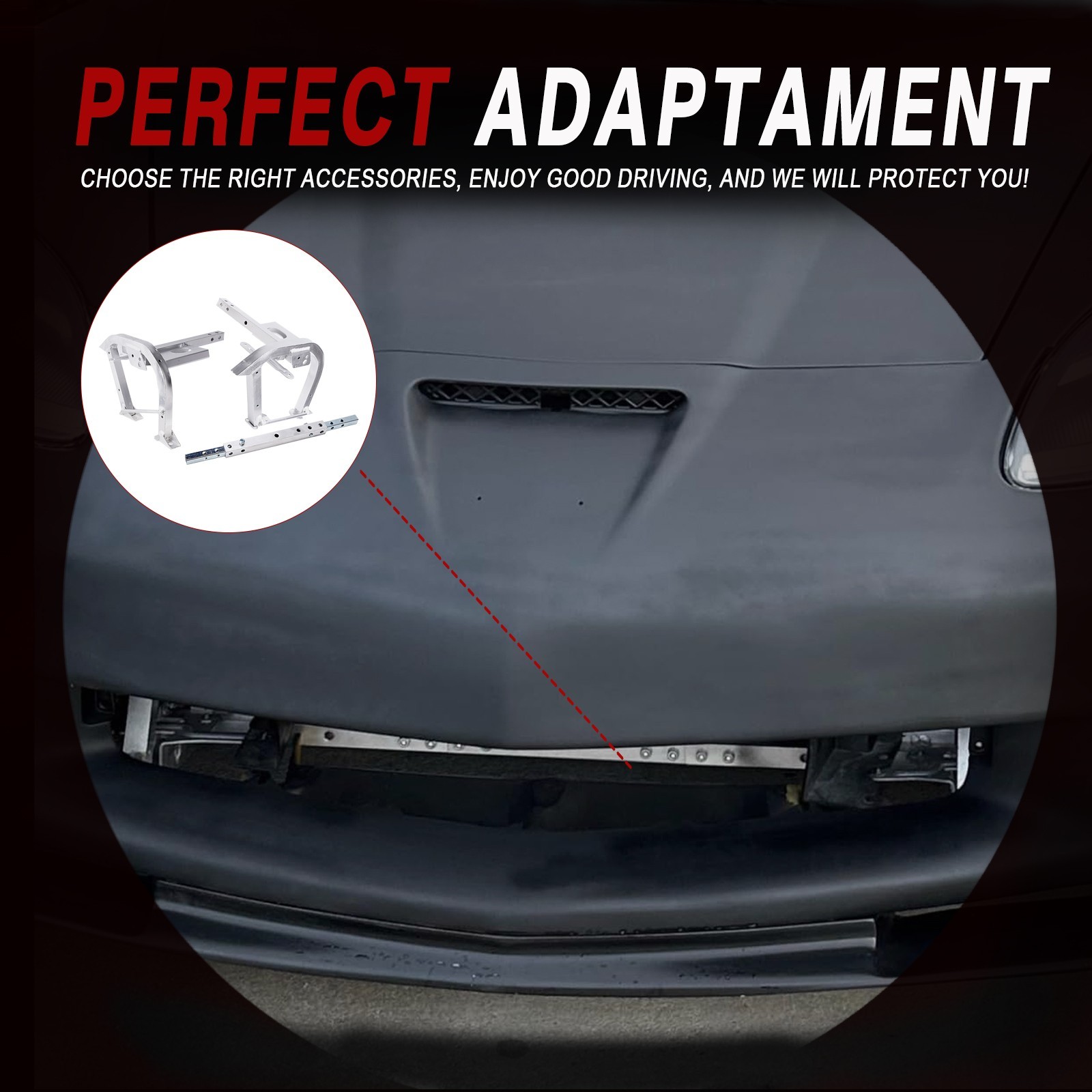 Lower Radiator Core Support Skid Bar Plate For 2005-2013 Corvette C6 ...