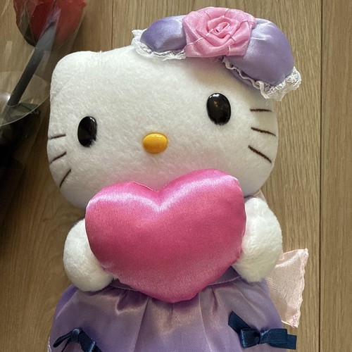 Hello Kitty Plush And Preserved Red Rose - Picture 3 of 7