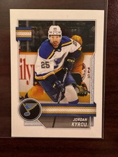2025-26 Topps NHL Album Sticker #416 Jordan Kyrou - St. Louis Blues