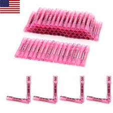 100/200 Heat Shrink Crimp Wire Connectors Terminals Waterproof Seal Butt Sleeve