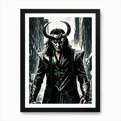 Loki Film 2 Kunstdruck gerahmt Wandbild Poster Leinwanddruck Bild