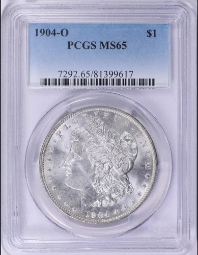 1904-O  Morgan Silver Dollar MS 65 PCGS Graded.