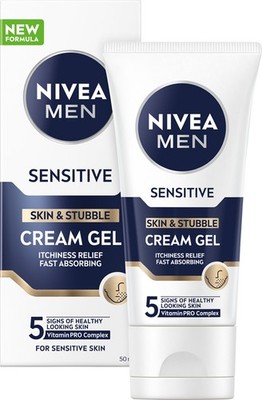 NIVEA MEN Sensitiv Creme-Gel für Gesicht und 3-Tage-Bart 50 ml