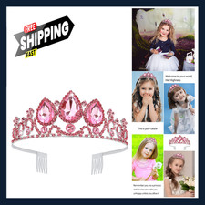 Princess Tiaras for Girls, Rapunzel Crowns, Birthday Headbands, Pink Dress-up