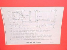 1966 1967 Oldsmobile Toronado Hardtop Fastback Coupe Frame Dimension Chart