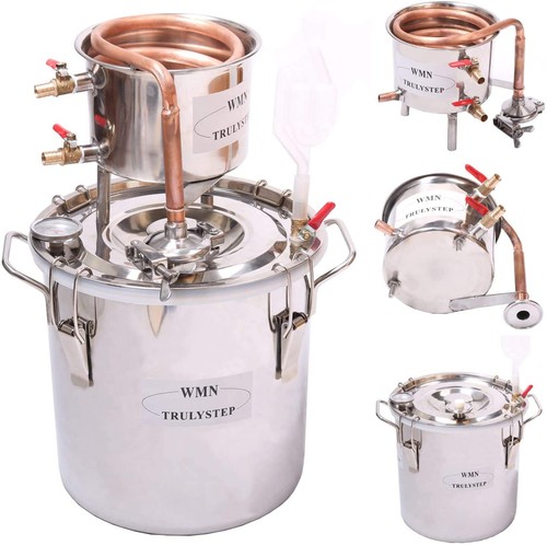 Fayelong MSC01 2 Gal 10L Home Distiller Moonshine Still Stainless Copper