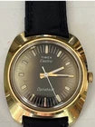 Vintage Timex Dynabeat Electric Watch Running New Battery Warm Dial
