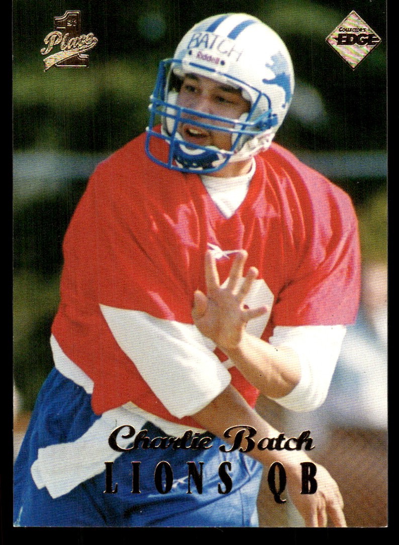 Charlie Batch Collector's Edge 1st Place #19 Base