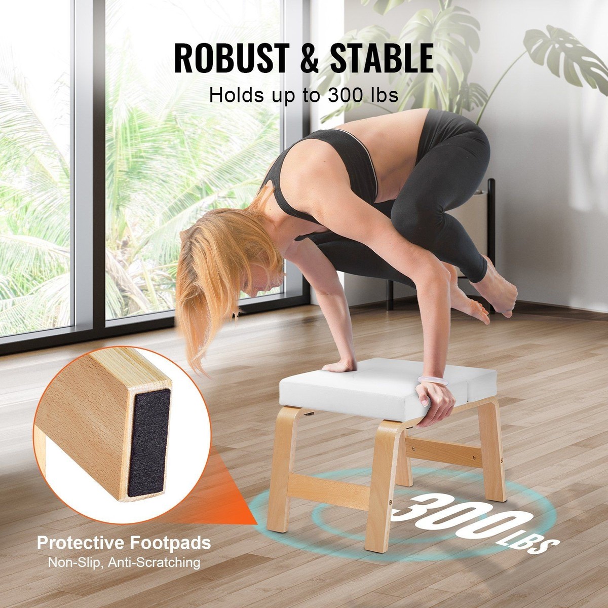 Adjustable Yoga Inversion Bench & Headstand Trainer for Workout