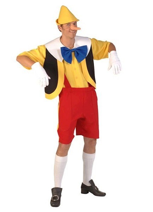Disfraz de Pinocho para hombre libro de cuentos película personaje de Disney traje de lujo S - XXL
