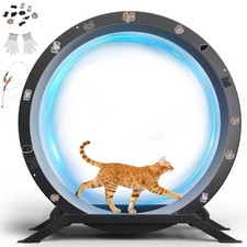 Cat Wheels, 40" Diameter, Large Cat Exercise Wheel for Indoor Cats cat Treadm...