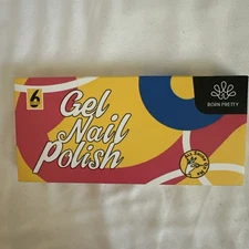 6-Pack Born Pretty Jelly Gel Nail Polish Sheer Transparent New Sealed 7ml