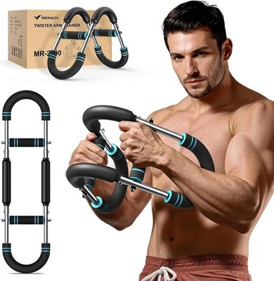 Merach Armtrainer mit 3 Widerständen, verstellbar 27-50 kg Power Twister Kraft