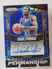 2025-26 Panini Prizm - Isiah Thomas - Penmanship Auto Blue Shimmer /15