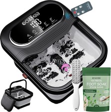 Collapsible Foot Spa with Heat, Bubble, Temp Control, Remote, Foot Bath Massager