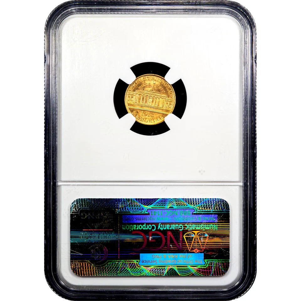 1916 McKinley Commemorative Gold Dollar $1 NGC MS65 CAC - Image 3 of 4