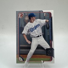 2015 Bowman Chrome Walker Buehler 1st RC Rookie Paper #46 Dodgers