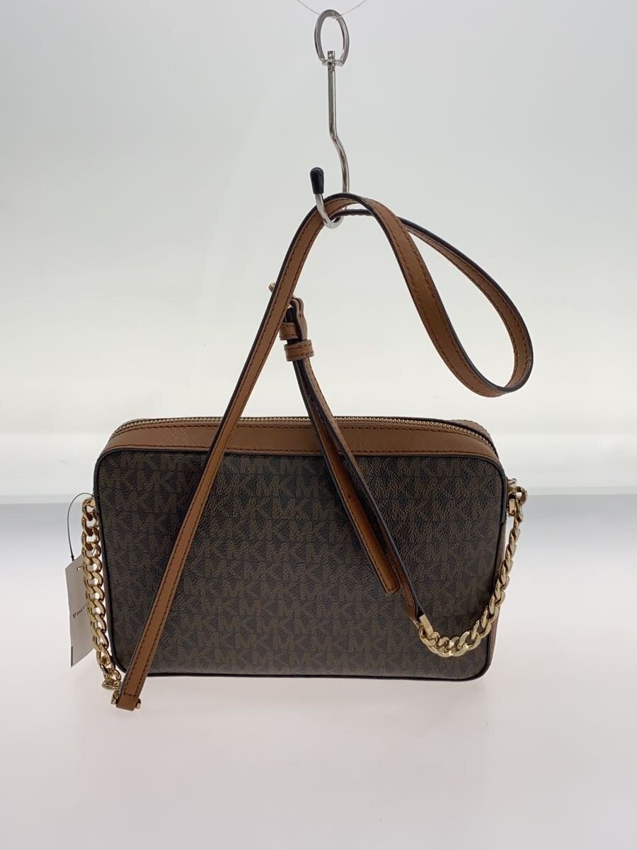 MICHAEL KORS Shoulder Bag PVC Brown All-Over Print OA-2007 thumbnail 3