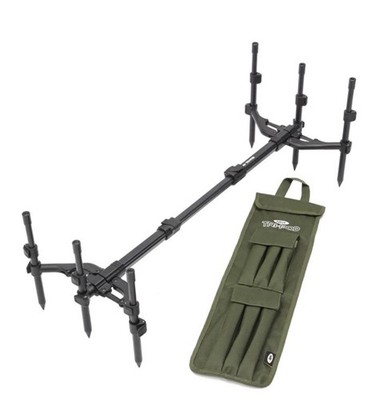 NGT 3 Rod Pod Karpfenangeln voll verstellbar TRI POD mit Angeltasche Tasche