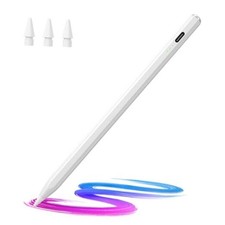 Stylus Pen for iPad 2018-2026 -13 Mins Fast Charge with Tilt Sensitivity White