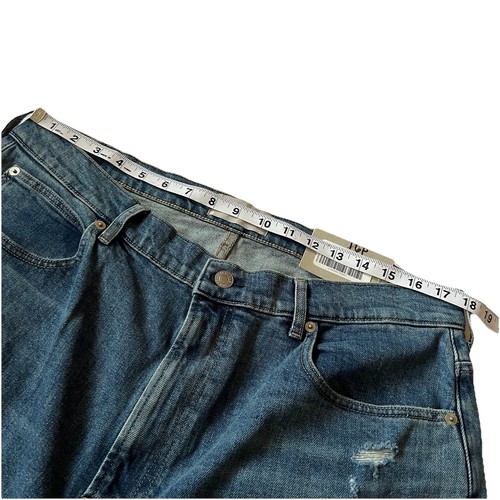 Everlane The Way High Jean Frayed Relaxed Straight Blue Denim Women’s Sz 34 NWT - Picture 9 of 16