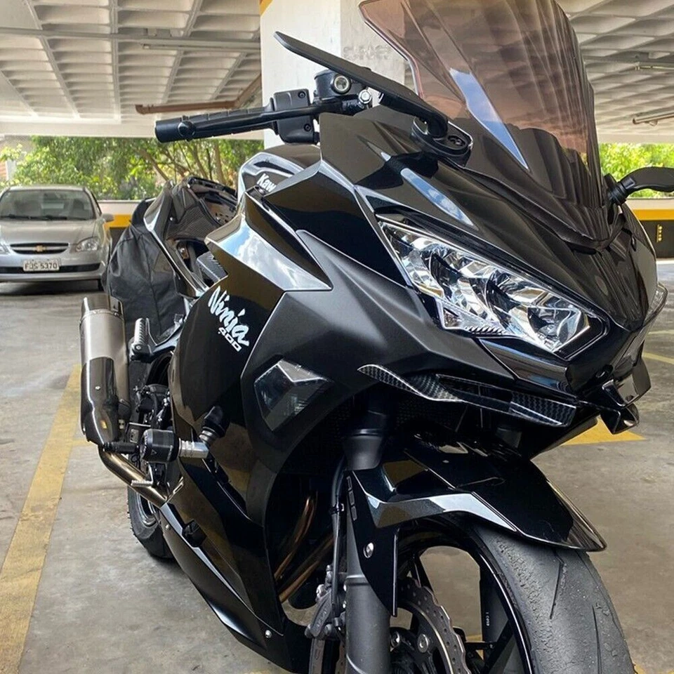 Espejo retrovisor ampliado viento para motocicleta KAWASAKI NINJA ZX6R ZX10R Foto 3 de 4