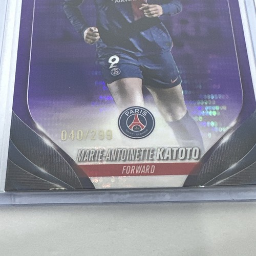 Topps Chrome UWCL 23-24 | Marie-Antoinette Katoto Purple Pulsar /299 | Paris PSG - Bild 3 von 7