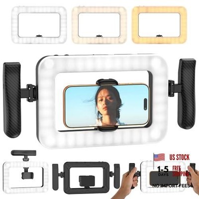 Smartphone Video Rig with LED Light, Ring Light for Phone, Video Recording