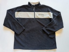 Vintage Harley Davidson Fleece Quarter Zip Made in USA Coos Bay Oregon XL