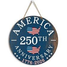 250th Anniversary Wreath for  Front Door 4th Of July 12 x 12 inches, PAT10