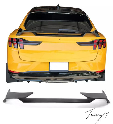 Ford Mustang Mach E Heckspoiler Shelby Style Glanz Schwarz Kofferraum Flügel Lippe (2020+)
