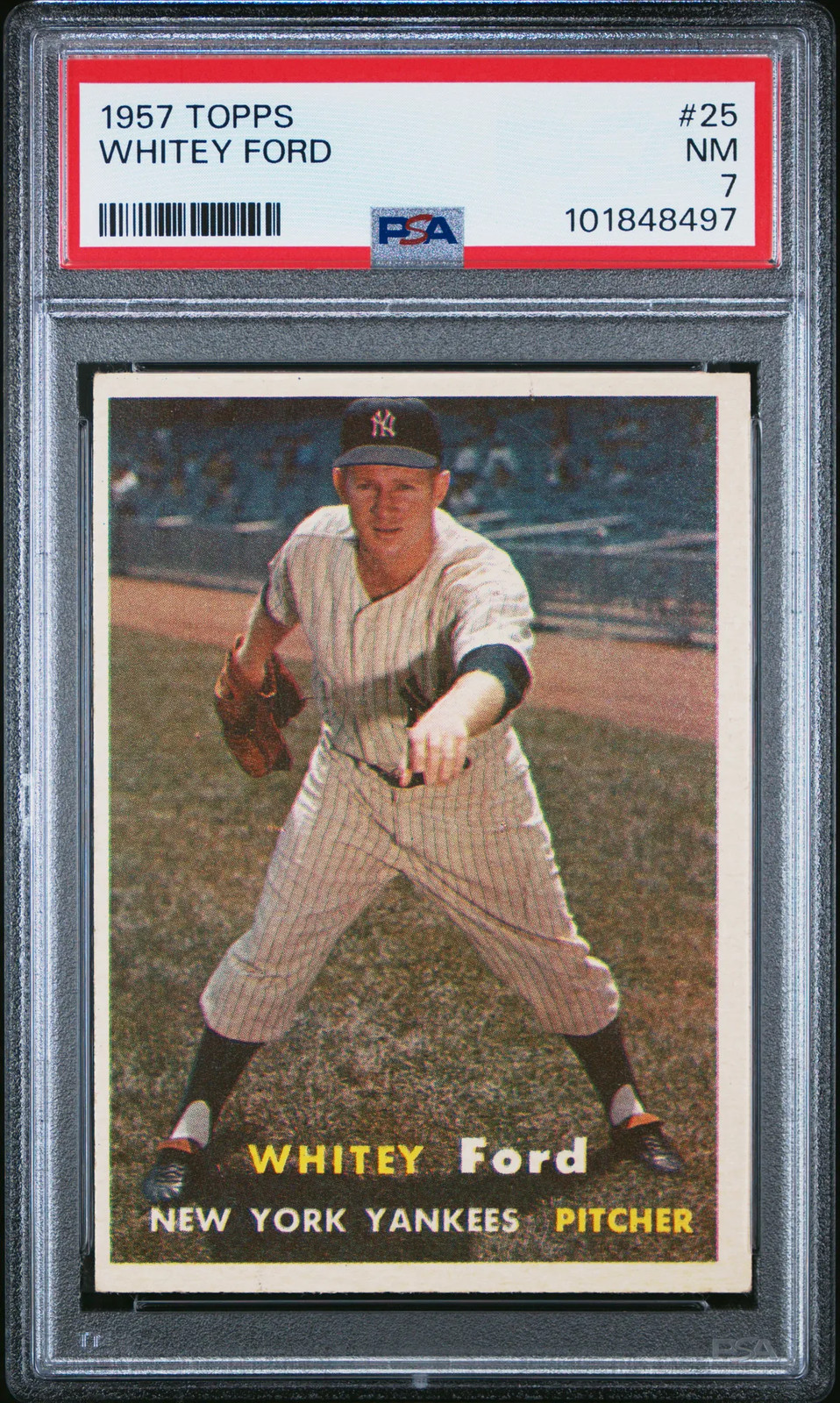 1957 Topps Whitey Ford #25 PSA 7