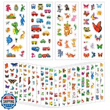 Cute Stickers for Kids Children Toddlers Boys Girls 20 Sheets with Animals Di