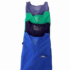 Lot of 4 Figs Scrub Top Women  s Technical Collection Catarina One-Pocket Large