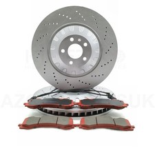 FOR AUDI SQ7 SQ8 Q7 Q8 E-TRON S DRILLED FRONT BRAKE DISCS PADS & SENSORS 400mm