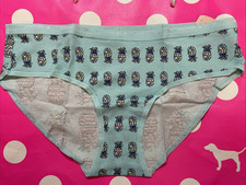2015 Victoria Secret Vintage Cotton Logo Waist Hiphugger Panties M Pineapples