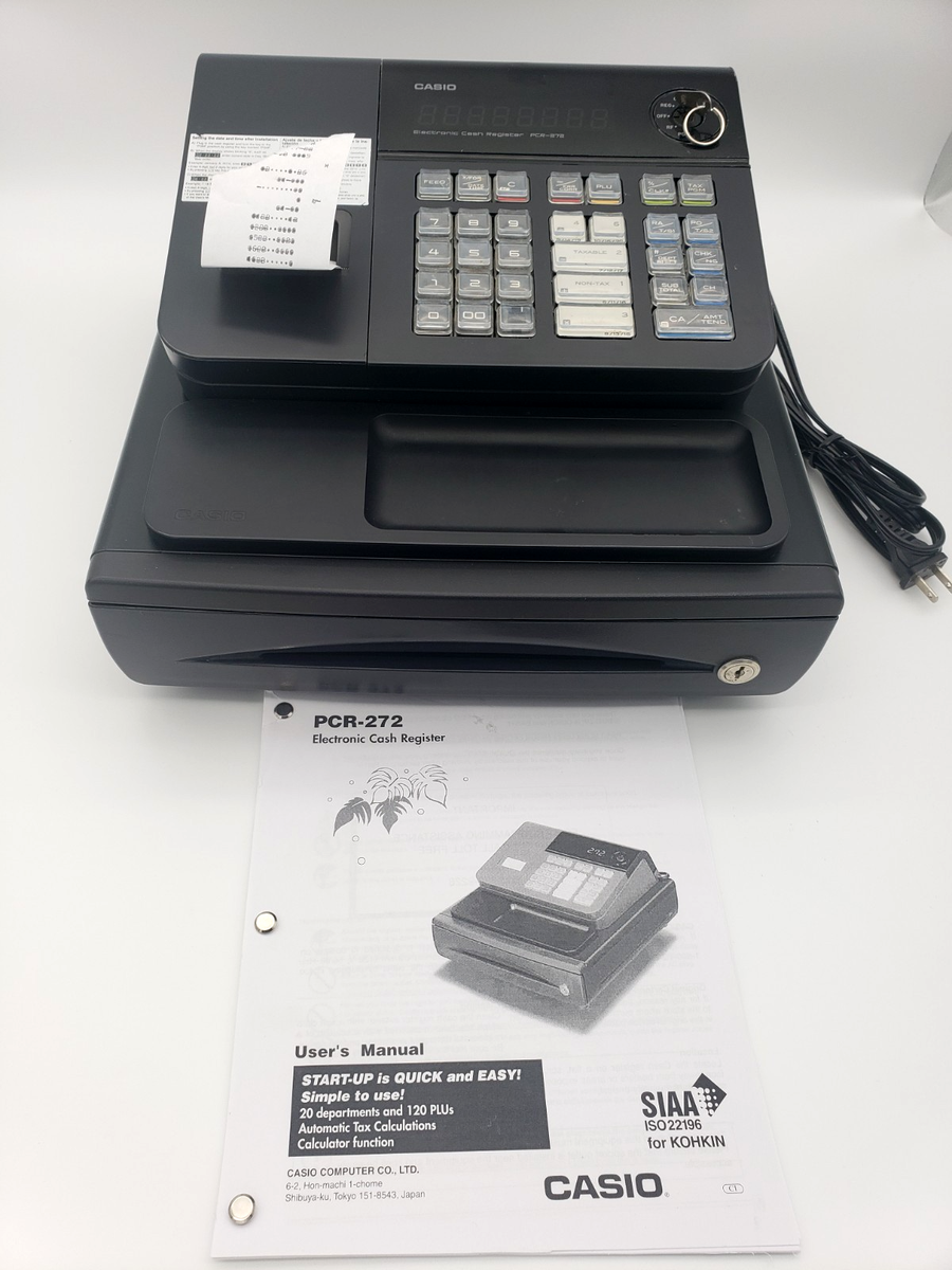 Casio PCR-272 Cash Register Electronic Corded