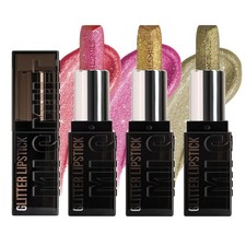 MLSMILE 3PCS Glitter Lipstick Sets for Women,Womens Diamond Shiny Matte Lip G...