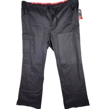 NWT EDS Dickies Black Scrub Pant 86206 EDS Signature Nursing Unisex XL Stretch