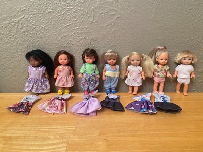 Simba Dolls w/extra dresses - Lot of 7 - Kelly/Tommy size