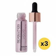 Revolution Ethereal Liquid Highlighter Case of 3 0.61 oz / 18 ml New and sealed